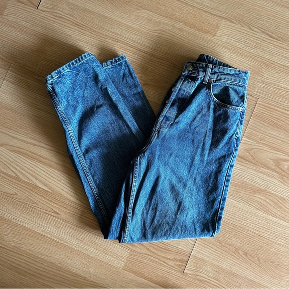 TopShop Button Fly Denim Mom Jeans Women’s 6 - Picture 1 of 9